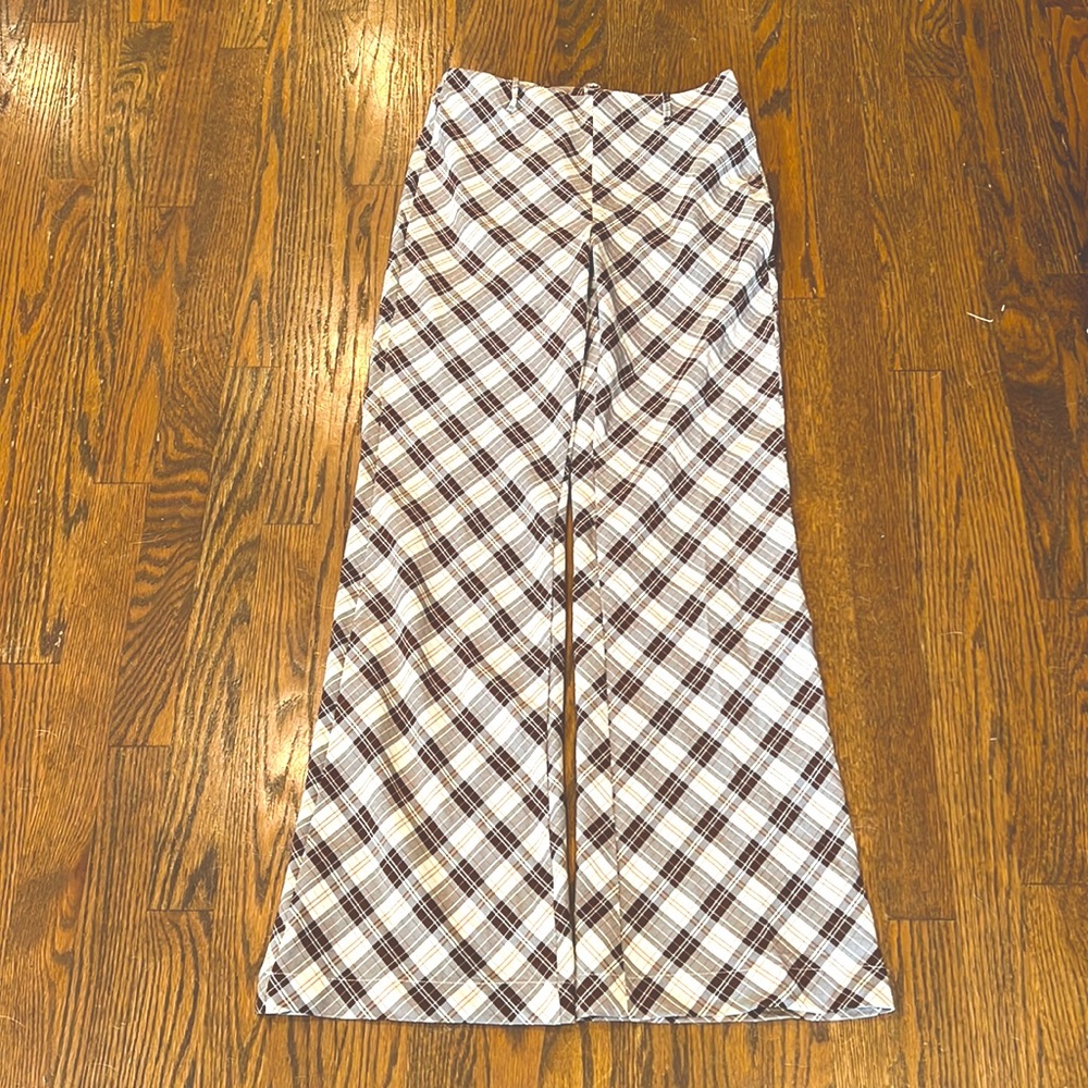 Cider womens flare plaid trouser pants size xs. Great condition, only worn once.